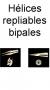 Hélices repliables bipales