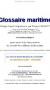 Glossaire maritime