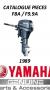 YAMAHA HB 4T  catalogue pièces  F8A/F9.9A   1989